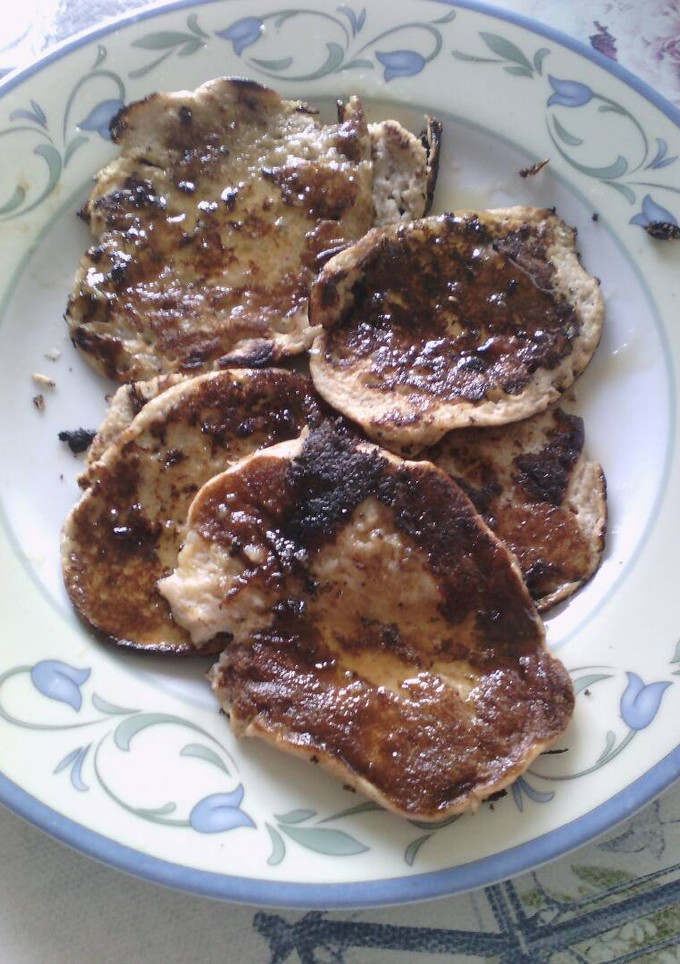 Una foto de Tortitas de plátano sin harina. Apto para celíacos e intolerantes a la lactosa