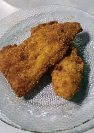 Una foto de Milanesas de merluza