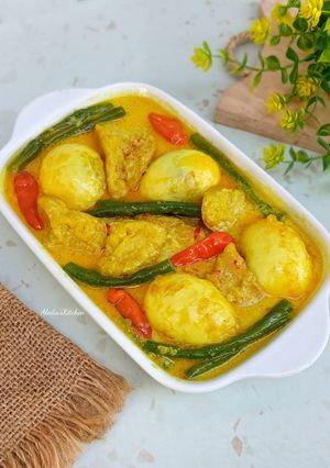 Foto resep Gulai Telur Tahu Kacang Panjang