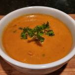 Creamy Thai Carrot Soup w/ Basil