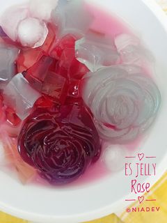 Foto resep Es Jelly Rose