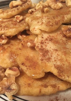 A picture of Authentic Greek Pancakes!.