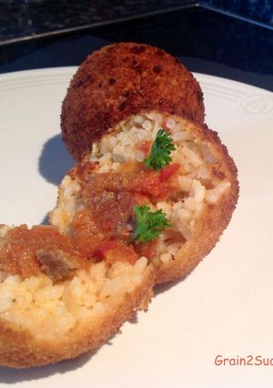 Une photo de Arancini Di Riso Boulettes De Riz