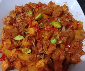 Resep mudah Sambal Goreng Kentang + Pete+ Cecek Yummy Mantul