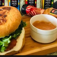 A picture of Peri peri burger.