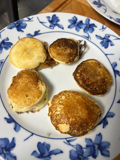 Una foto de Minipancakes de plátano