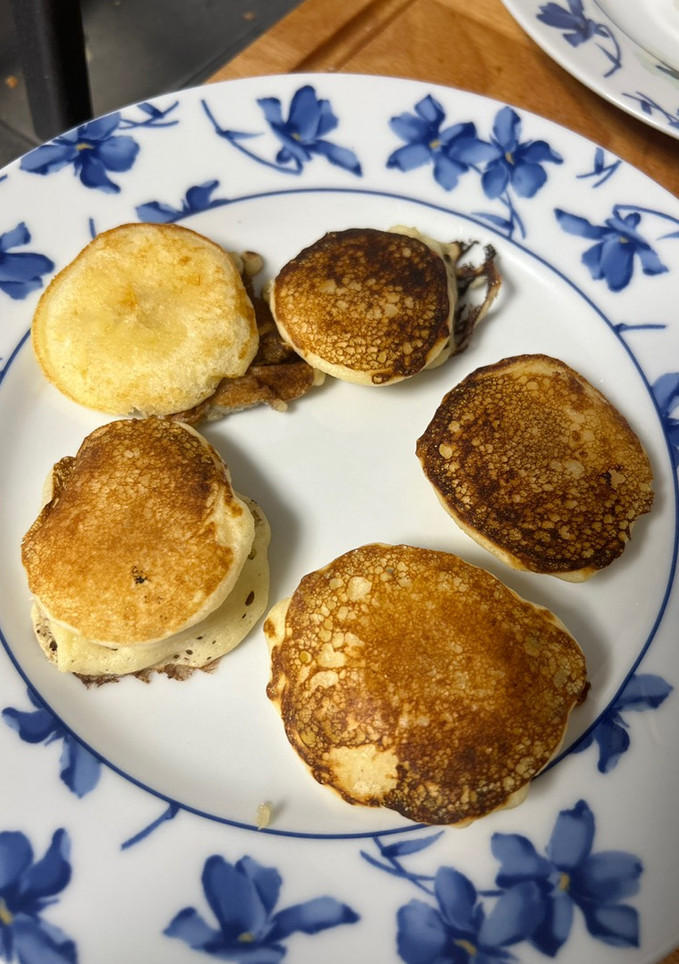 Una foto de Minipancakes de plátano
