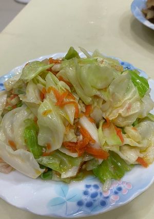 蝦醬高麗菜 的食譜成品照片