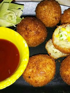 A picture of Cheese corn ball.