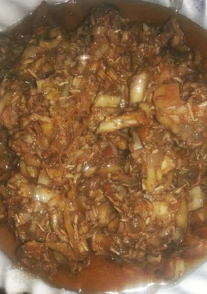 Foto resep Oseng pedas jantung pisang