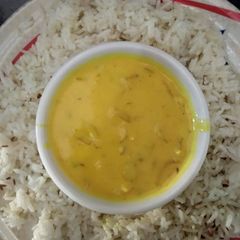 A picture of Kadhi chawal.