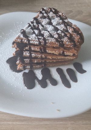 Belga kakaós gofri recept fotója