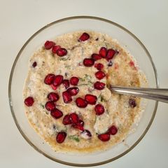 A picture of Pomegranate raita.