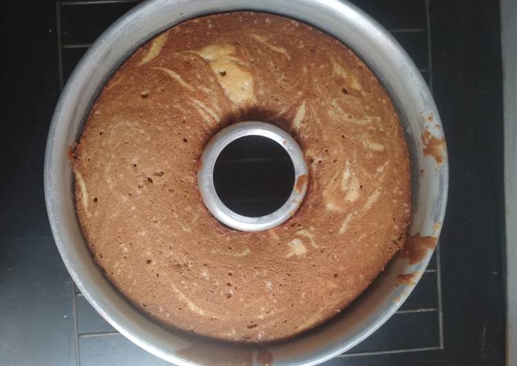 Marble cake putih telur ekonomis