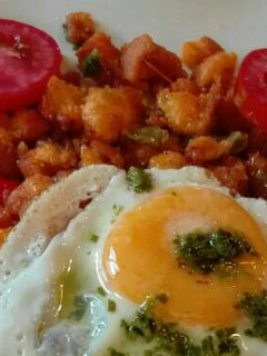 Una foto de 290. Migas de pan con huevo