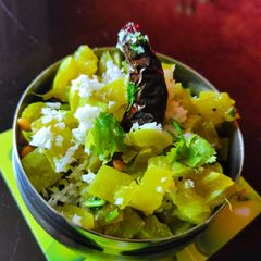 Snake gourd subji A picture of Snake gourd subji.