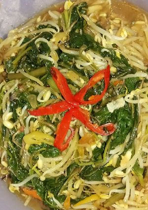 Foto resep Tumis kangkung & tauge
