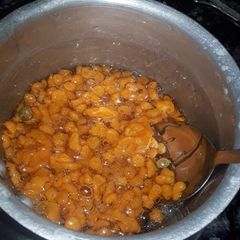 A picture of Mitha guldana (Sweet Boondi).