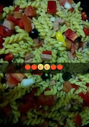 صورة لوصفة سلطة معكرونة بالصويا صوص