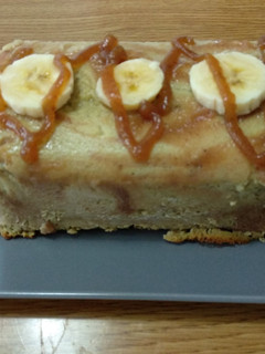 Una foto de Flan de plátano sin azúcar