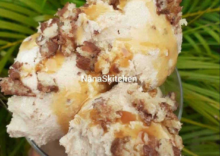 Recipe of Homemade Chocolate caramel ice cream