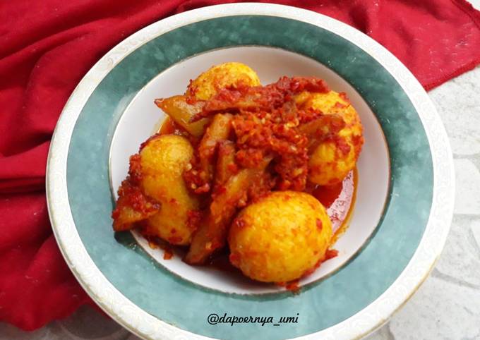 Anti Ribet, Buat Telur Kentang Balado Gampang