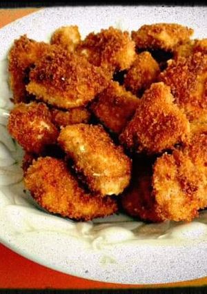 A picture of Chicken nuggets.