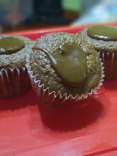 Una foto de Muffins de chocolate y banana
