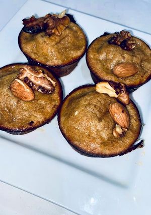 Una foto de Muffins de banana c/ harina integral