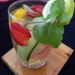 A picture of Detox water (Lemon cucumber & more).
