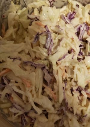 A picture of Margaret's Coleslaw.