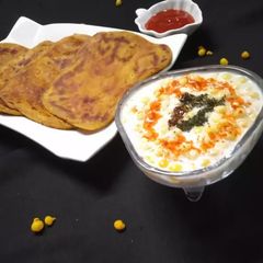 A picture of Leftover dal paratha.