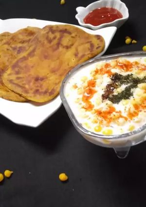 A picture of Leftover dal paratha.