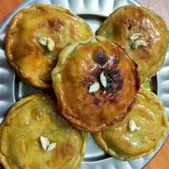 A picture of Chandrakala - A sweet.
