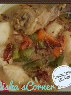 Foto resep Lontong Sayur Kari Ayam