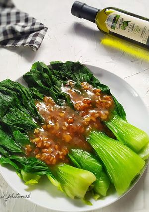 Foto resep Pokcoy Garlic Saus Tiram