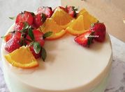 Gambar puding busa strawberry