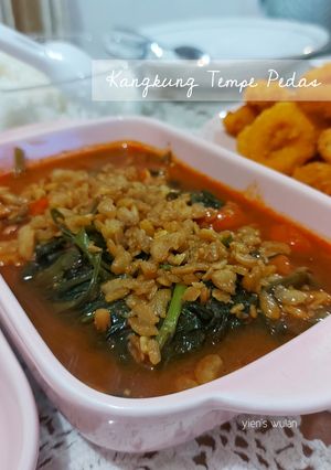 Foto resep Kangkung Tempe Pedas