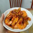 Tôm rim tóp mỡ