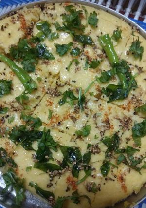 चण्याच्या दाळीचा ढोकला (DHOKLA RECIPE IN MARATHI) रेसिपी चे मुख्य फोटो