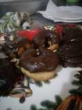 Donas recubiertas de chocolate
