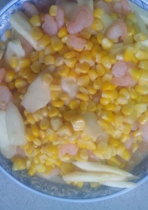 筊白筍拌炒蝦仁#宅家自煮 的食譜成品照片