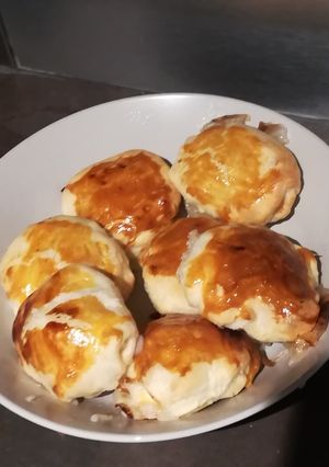 Une photo de Feuilletés chèvre miel