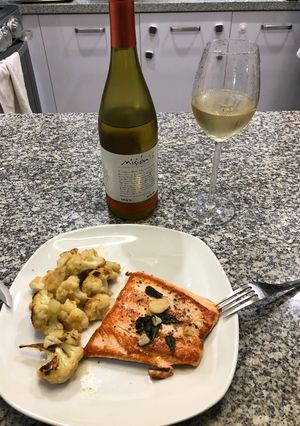 Una foto de Salmón a la Mantequilla