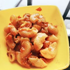 Red sauce pasta A picture of Red sauce pasta.