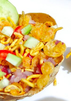 A picture of Papad Katori Chaat.