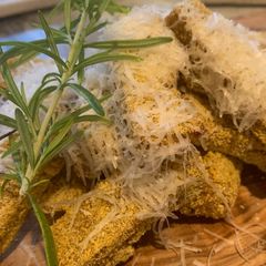 Crispy porcini mushroom polenta fries A picture of Crispy porcini mushroom polenta fries.