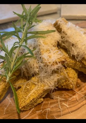 A picture of Crispy porcini mushroom polenta fries.