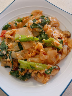 芥蘭菜炒粄條 的食譜成品照片