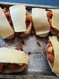 Patatas rellenas con carne al pastor